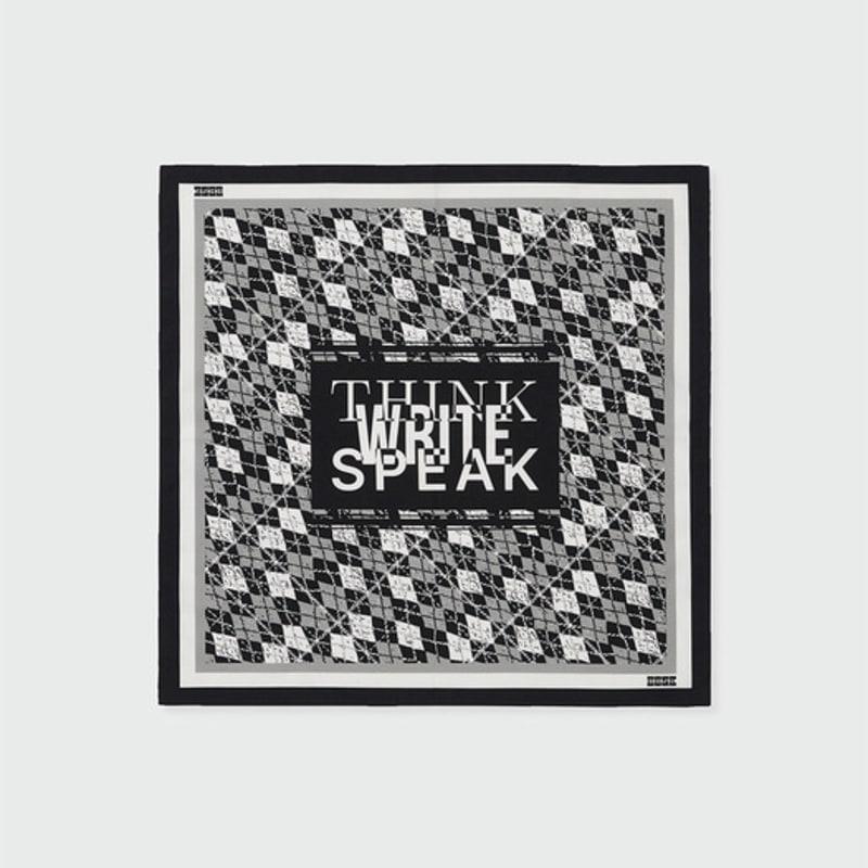 

EENK Argyle Pattern Bandana (55cm x 55cm) - Black OS