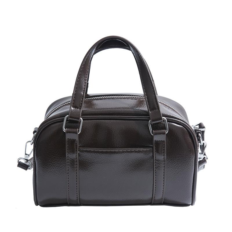 Large Capacity Retro Boston Bag Women'S Super Fire Handbag Premium Casual Shoulder Bag
