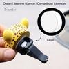 Resin Car Interior Decoration Cute Animal Vent Clip Air Freshener with Aroma Pad, Lion Mini Ornament for Leopard Deer Owl Dashboard Ornament,