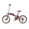 OT02PRO, rosso/verde, potenza motore 250W, 36V, batteria staccabile 5.2AH, pneumatici 20*1.35 pollici, bicicletta elettrica da città, velocità massima 25KM/H