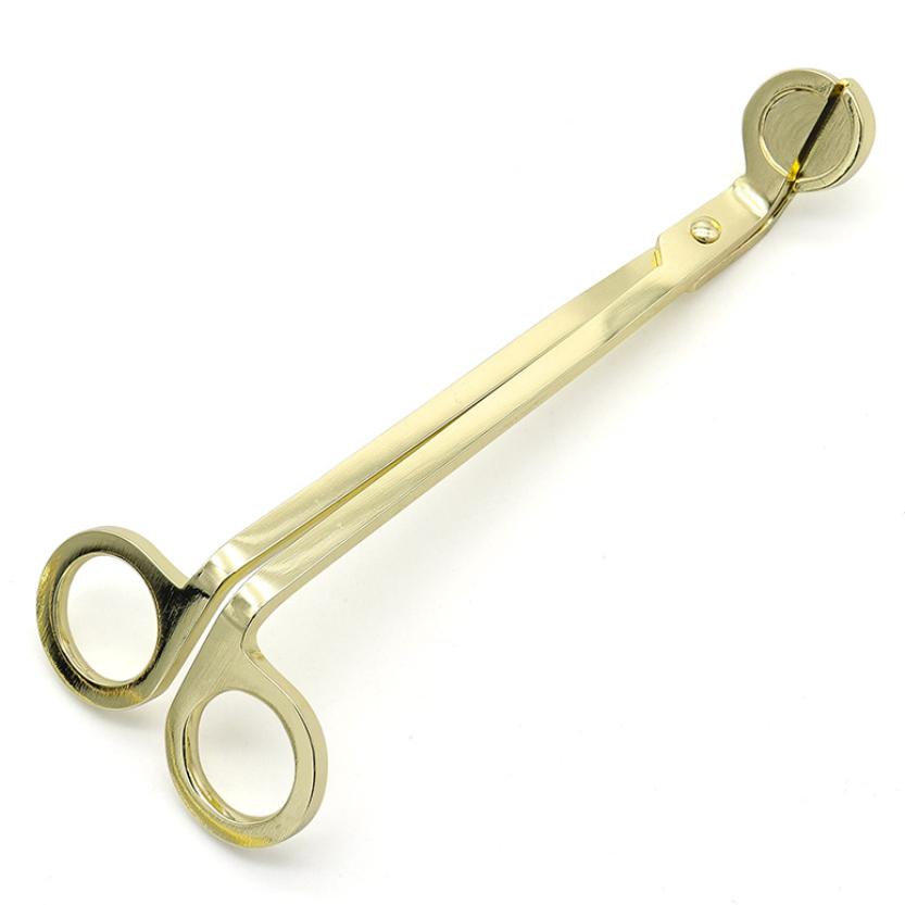 

18 СМ Нержавеющая Сталь Триммер для Фитиля Свечи Масляная Лампа Триммер Ножницы Резак Гаситель Инструмент Крючок Клипер Триммер для Фитиля Свечи Оптом золотистый