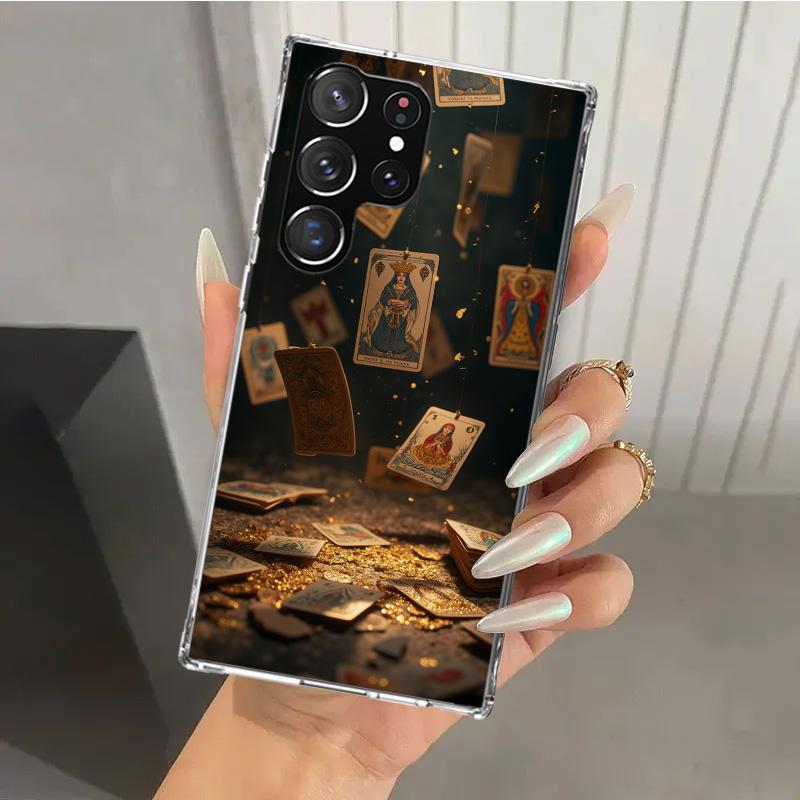 Witch Tarot Card Phone Case for Samsung Galaxy S26 S24 S23 Ultra S25 Edge S22 S21 Plus S20 FE + Soft Print Shell Funda Galaxy S2