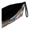 Kenzo Color Block Brand Tag Decorative Zipper Leather Detail Clutch Bag Large Unisex Clutch Bag Green FD55PM602F31-MU