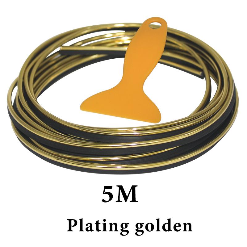 1 ks Ozdobná lišta do auta Flexibilní proužky Univerzální 5M Interiér Auto Lišty Kryt auta Lem Palubní deska Dveře Car-styling Červená