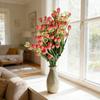 Yousheng Artificial Flowers Faux Spring Flower Bouquet with Stem for Floral Arrangements Wedding Home Office Party Table Centerpiece