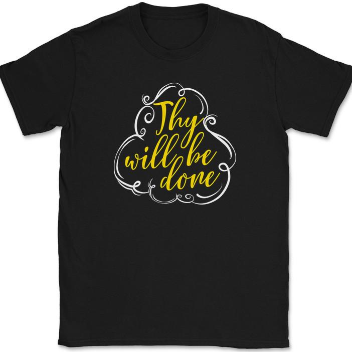 

Thy Will Be Done T-Shirt Christian Religious Praise Worship Bible Jesus Tee L