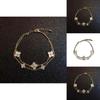 Floral Pendant Bracelet With 18k Gold Plating And Zirconia For Womens Fashion Accessories