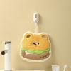 Cartoon Baking Kitchen Hanging Hand Towel Absorbent Quick Drying Thick Children's Coral Fleece Soft and Cute Food Towel