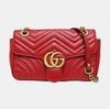 [Pre-Owned] Gucci GG Marmont Small Matelassé Shoulder Bag 'Red' - Very Good #1PW02BC