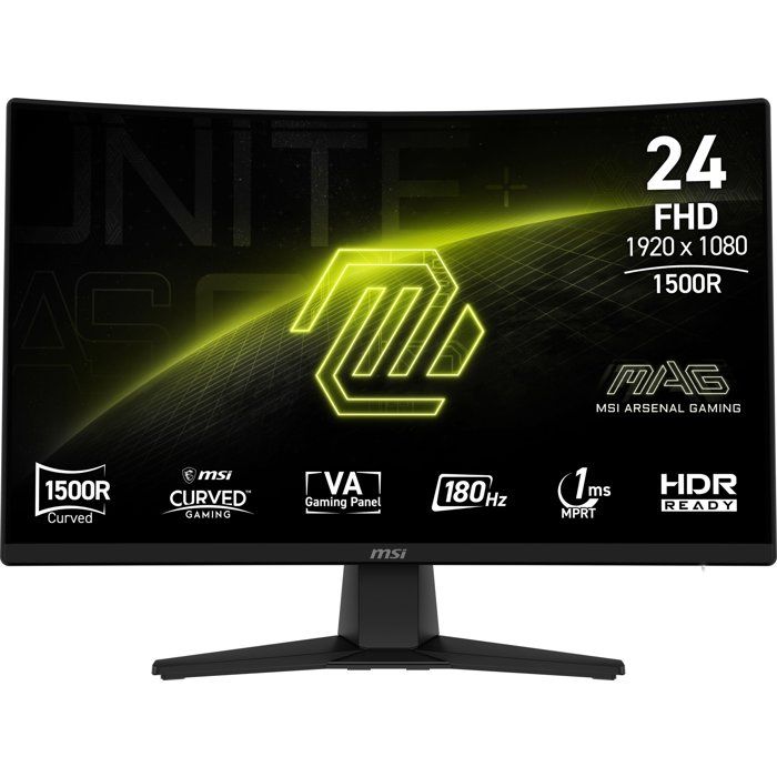 Msi Noir Mag 242C Écran Plat De Pc 59,9 Cm (23.6 ) 1920 X 1080 Pixels Full Hd Lcd - Neuf - Image 6