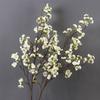Plastic Silk Cherry Blossom Branch Real Touch Fake Flower  Valentine's Day Gift