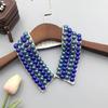 Elegant Pearls Beaded Bib Faux Collar Half Shirt for Women Lapel False Collar Detachable Collar Neckline Choker Necklace