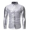 Autumn Cash Multicolor Cool Sequins Gilded Dance Clothes Shirt