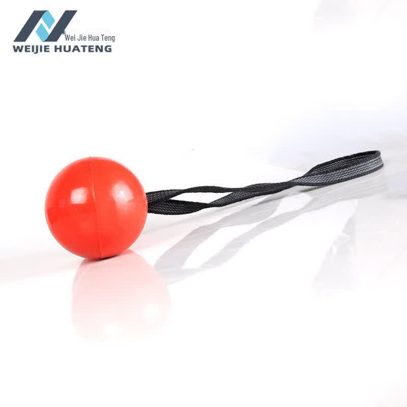 Durable Rubber Dog Training Ball with Rope Large