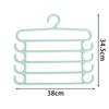5 Layers Clothes Hangers Trousers Pants Hangers Towel Scarfs Racks Pants Holders Clothes Hangers Closet Storage Organization