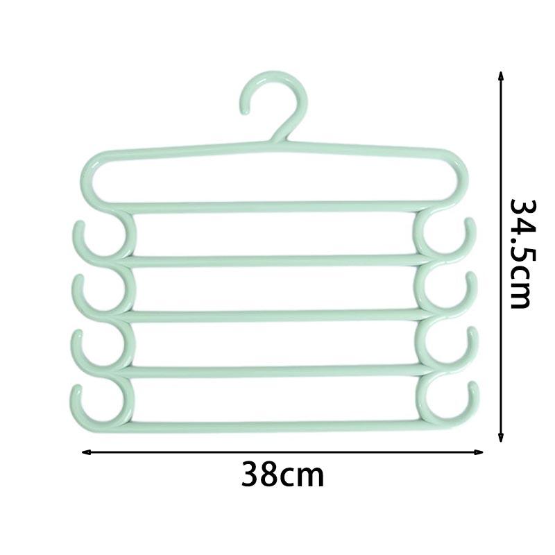 5 Layers Clothes Hangers Trousers Pants Hangers Towel Scarfs Racks Pants Holders Clothes Hangers Closet Storage Organization