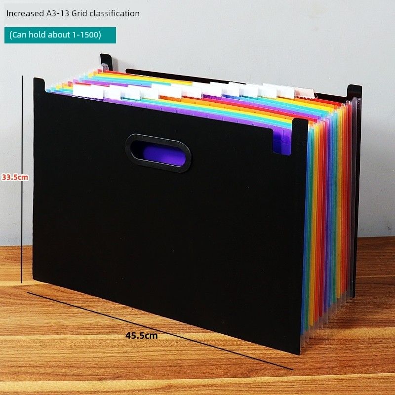 A3 File Holder Satchel Folder Vertical Student Art Works Favorites Poster 8K Manuscript Folder Large Capacity