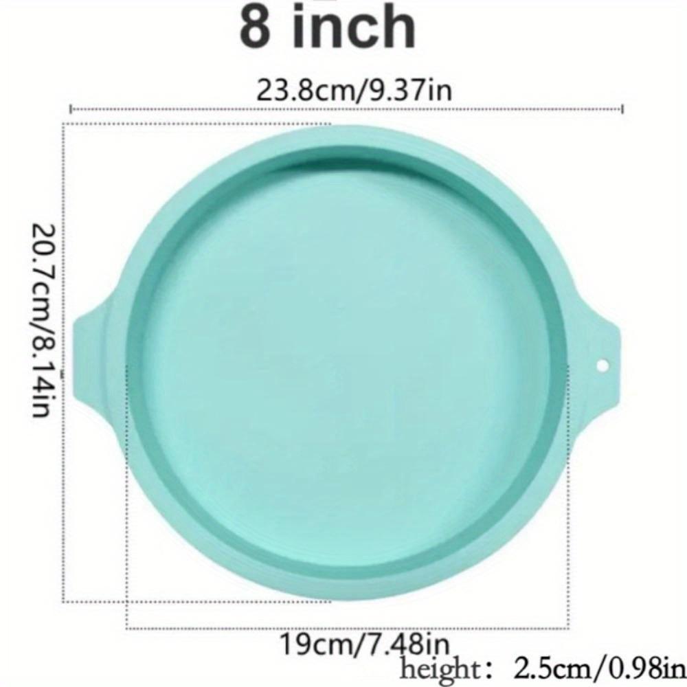 

8-дюймовая круглая силиконовая многослойная форма для торта, силиконовая форма для мусса, многослойный торт, круглая форма, инструмент для выпечки торта, кухонный инструмент зелёный
