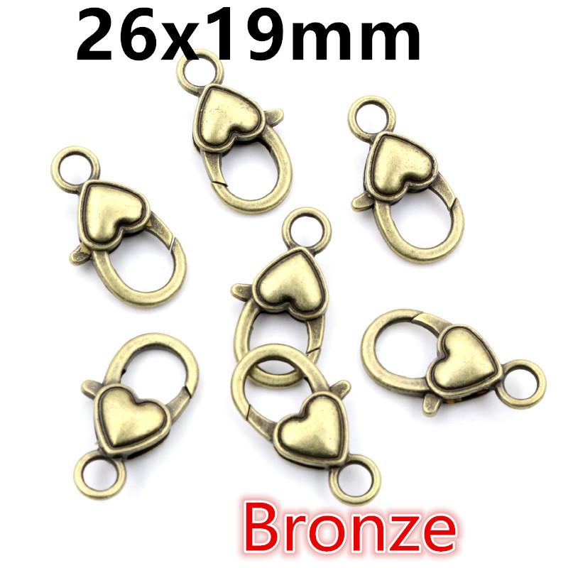 10pcs Snap Lobster Clasp Hooks Gold Silver Plated 5 Colors DIY Jewelry Making Findings for Keychain Neckalce Bracelet Supplies