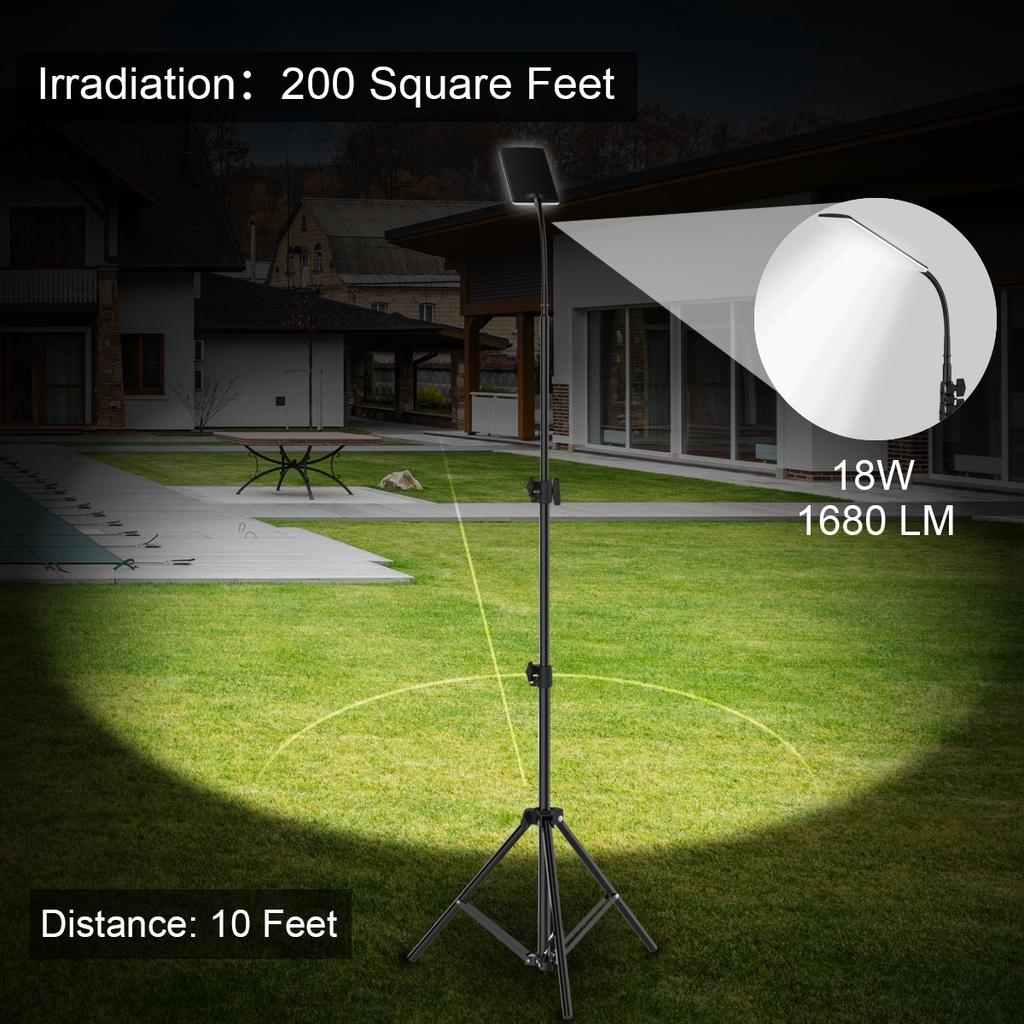 84*LEDs Floodlight Light with 1.8m Tripod Adjustable Height Camping Outdoor Working Photography Stand Fill Light