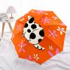 1pc Dalmatian FlowersAutomatic Open/close Folding Umbrella, Compact Portable Travel Umbrella, Perfect Birthday/Holiday, Cute Umbrella y014