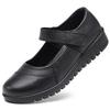 First layer cowhide mother shoes soft leather middle-aged and elderly Velcro flat-soled women's shoes leather comfortable elderly leather shoes
