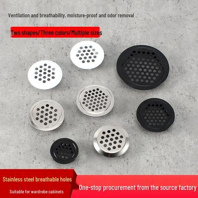 Grille de Ventilation en Acier Inoxydable Blanc pour Placards de Cuisine et Penderies
