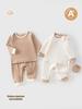 Children's Autumn/Winter Warm Pajama Set: High-Waist Pants & Long-Sleeve Top for Boys and Girls