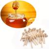10pcs Mini Wooden Honey Spoon,Honey Long Handle Wooden, Honey Jar Supplies,Milk Tea Mixing Stick, Dessert Tools, Kitchen Gadget