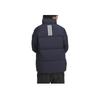 Adidas Fashionable Versatile Letter Warm Long Sleeve Down Jacket Unisex Outerwear Legendary-Ink-Blue JL9585