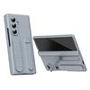 For Samsung Galaxy Z Fold7 5G Case with Tempered Glass Film Silicone Wristband Kickstand PC Phone Cover