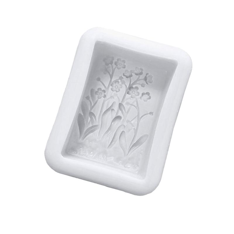 Silicone Craft Mould With Orchids Grass Dragonflies Butterfly Florals Detail for Baking and Making