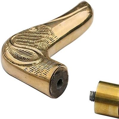 Deutscher verstellbarer Hunde-Spaziergriff, Unisex-Messingkopfgriff zum Spazierengehen