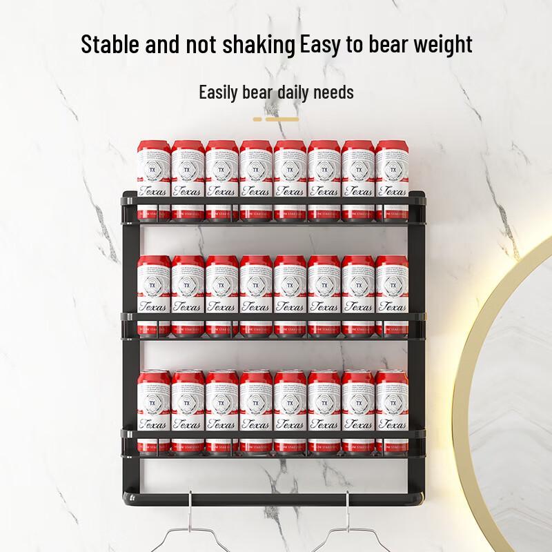 Yingbang Bohrfreies Wandmontiertes Badezimmerregal