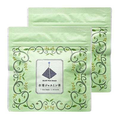 SAQUINHOS DE CHÁ AZUIS Saquinhos de Chá Jasmim de Taiwan (2g x 7p x 2 sacos) [Sabor forte de chá verde Pode ser preparado em água fria Feito em Taiwan]