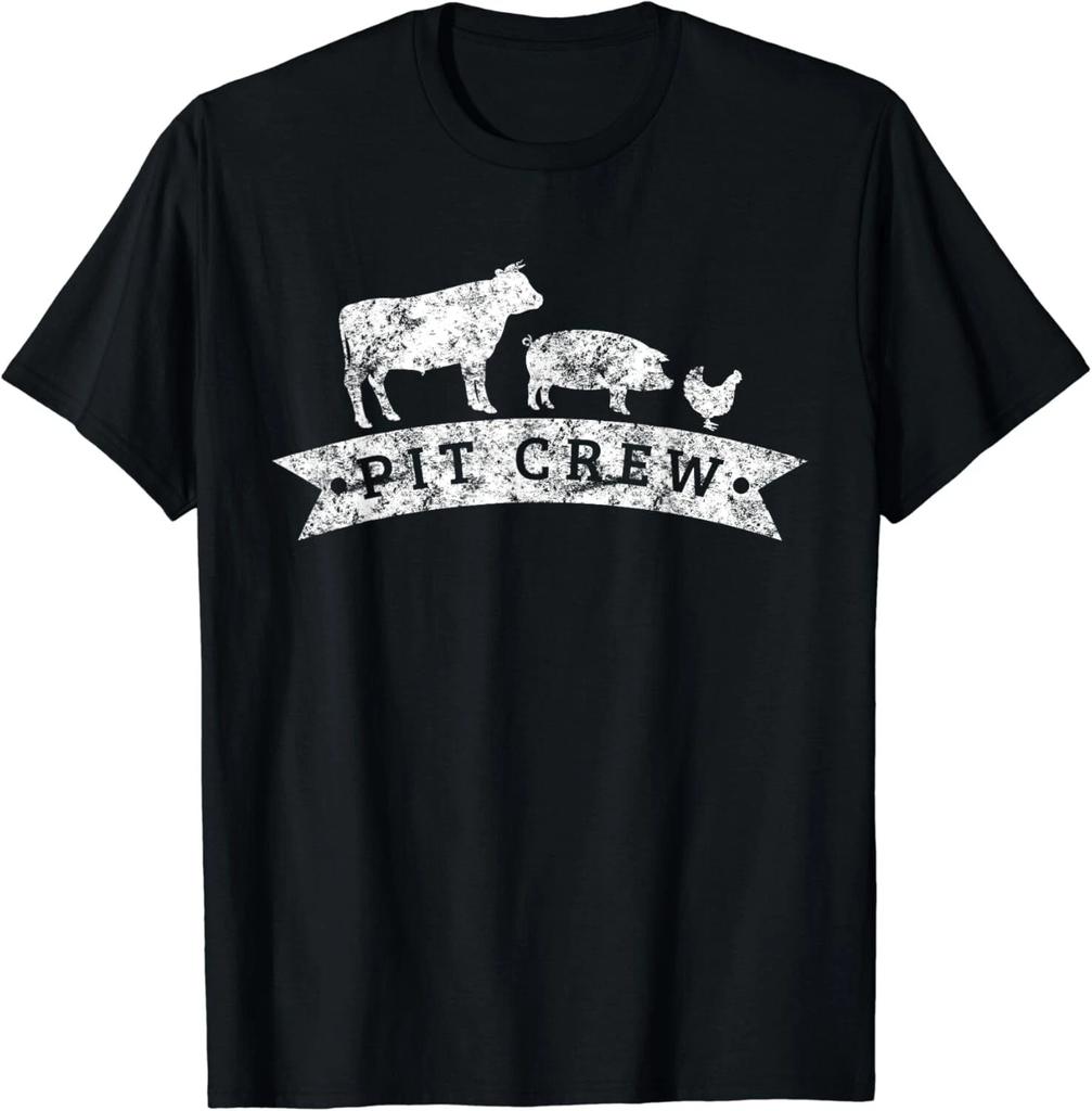 Vintage Pit Crew Funny BBQ Grilling Gift Unisex T-Shirt