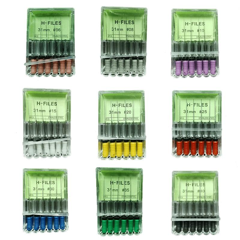 Zubařské nástroje Root Cannal Endo H Pilník 31 mm K Pilník 31 mm Endodontické nástroje z nerezové oceli Zubař Stomatologie Odontologie