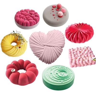 27 Style Silicone Cake Molds Pastry Bakeware Set Non-Stick Mousse Mould Party Dessert Baking Tools Decorating Pan Kitchen Tools Silicone Cupcake Bakin