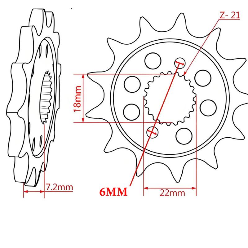 CRF250L/300L Motorcycle Front Sprocket For Honda CRF250L CRF300L CRF 250L 300L 13T/14T