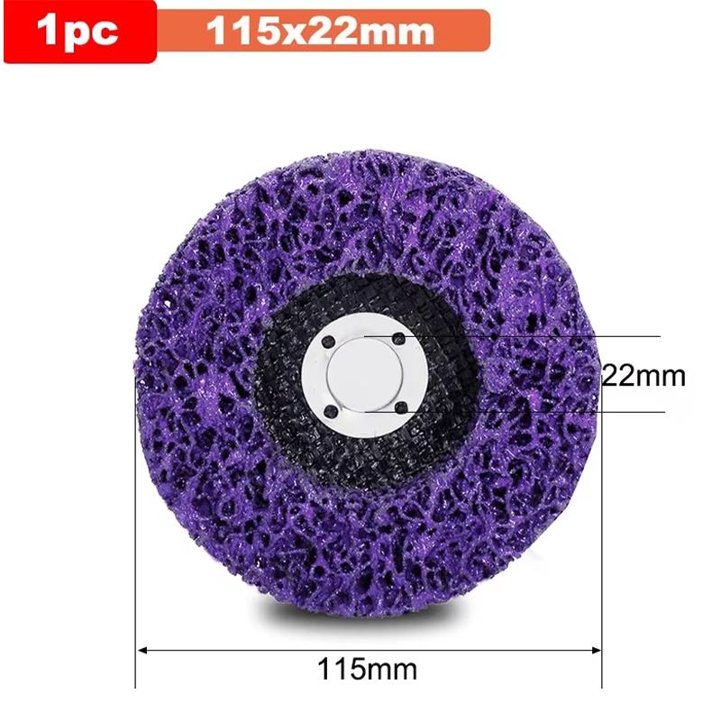 1PC 100/115/125mm Coral Disc Poly Strip Disc Grinder Strip Disc Abrasive Wheel Paint Rust Removal Clean For Angle Grinder
