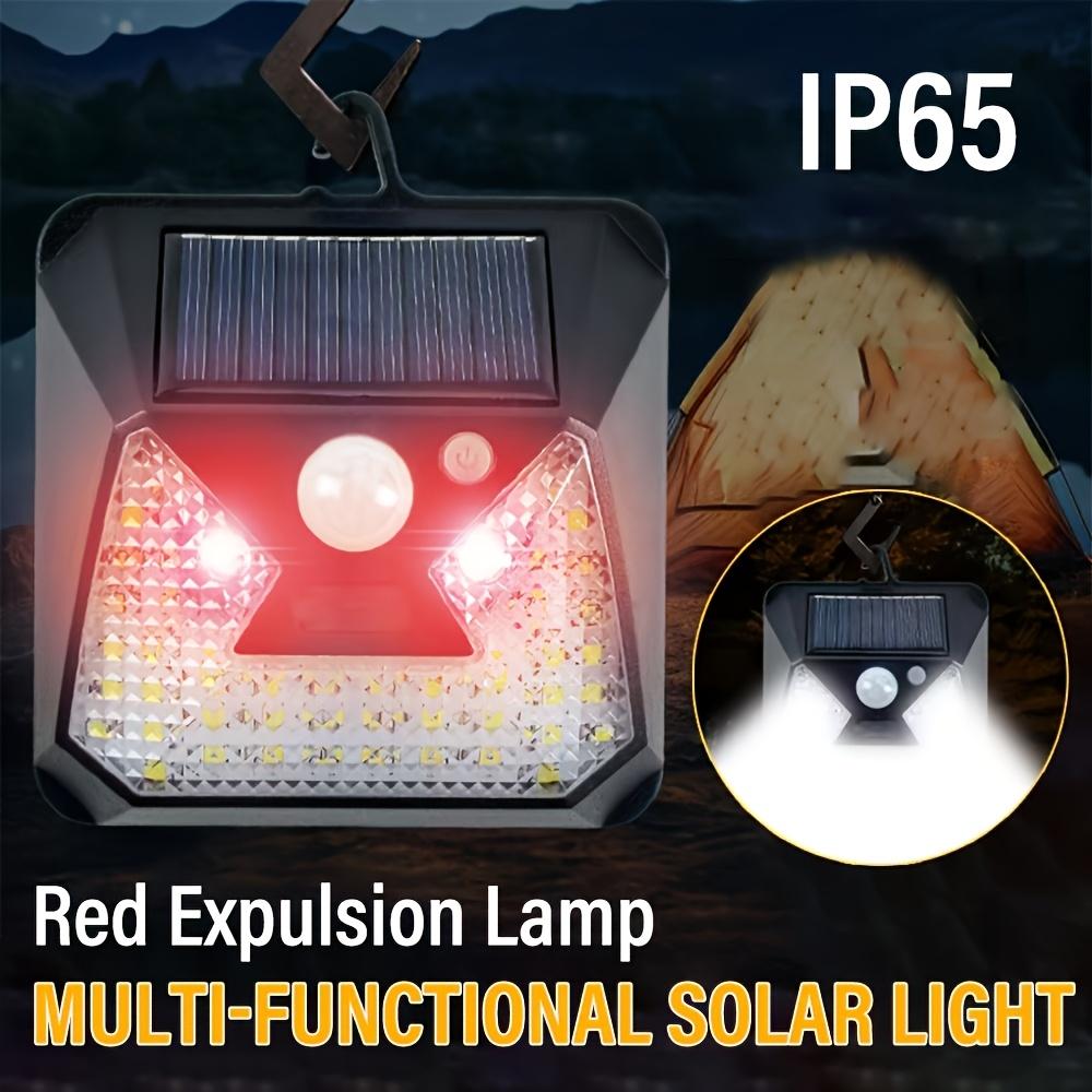 D5 Motion Sensor Solar Lamp Outdoor Wall Light Sconce 120° Wide Angle Illuminated Floodlight 3 Lighting Modes Fence Garden Light