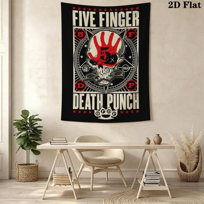 Five Finger Death Punch Pattern Home Decor Tapestry, Wall Hanging, Decorative RV Wall Cloth.SGT0917508