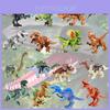 Moc Conjunto de Blocos de Construção Dinossauro Tyrannosaurus Rex Stegosaurus Pterodactyl Triceratops Velociraptor Saco de Brinquedo Diy