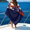 1pc Atletico Madrid Beach Towel with Custom Name, Beach/Swimming/Bath/Picnic/Camping Towel, Suitable for Seaside Beaches