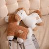 New Simulation Pony Throw Pillow Plush Doll Doll Sofa Cushion Sleeping Doll Gifts Souvenir Merchandise