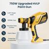 6.6FT Power Cable Paint Sprayer, 750W HVLP High Power Electric Spray Paint Gun, 6 Copper Nozzles, 3 Spray Patterns, Paint Sprayer for House Painting