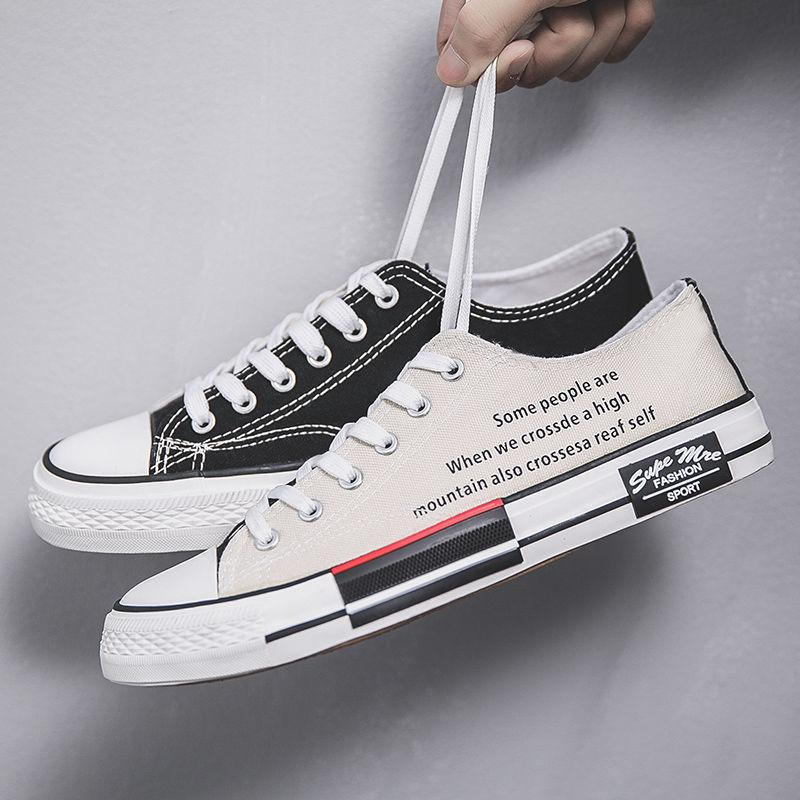 Модные высокие мужские спортивные туфли летние парусиновые кроссовки дизайнерские — фото 9