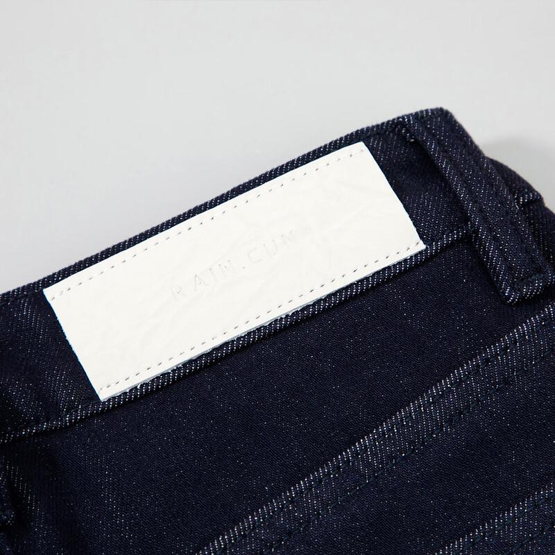 RAIN.CUN Women's Fleece-Lined High-Waist Straight Denim Jeans