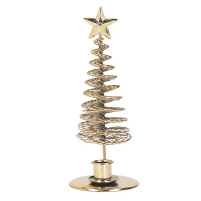 Portacandele a lumino ad albero di pino di metallo Portacandele Ornamenti Decorazione per la casa araba