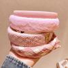 Pink Series Women's Versatile High-Top Non-Slip Hairband - Perfect for Outings, Face Washing, and Sweet Styles
